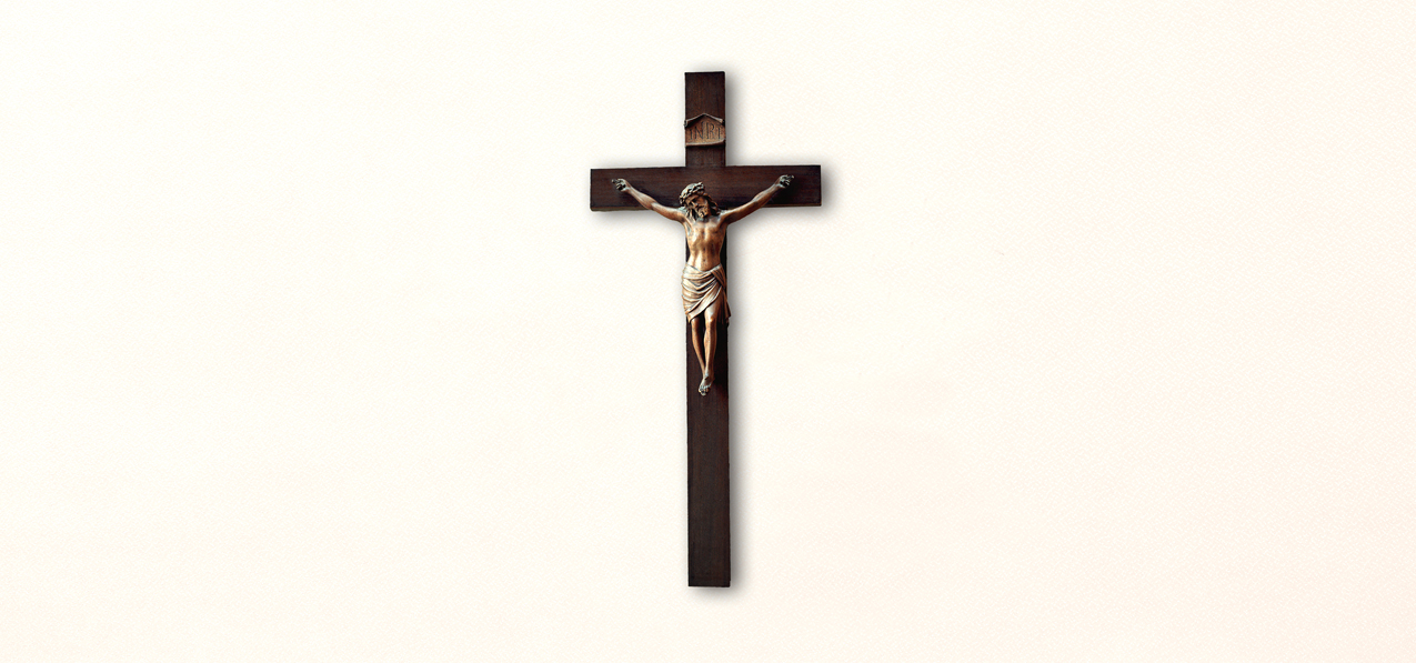 Crucifix Rosetan Faux